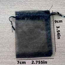 100pcs Elegant Organza Gift Bags With Zipper Closure - Ideal For Jewelry, Wedding Favors And Holiday Gifts, Graceful Gift Bag, Jewelry Display, Elegant Style, High-Quality Craftsmanship
