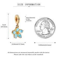 PARCOM 1 Stück versilberte Kirschblüten Serie Anhänger, modisches Charm Neudesign, multifunktionales DIY Armband & Halsketten Schmuckzubehör, geeignet für täglichen Gebrauch & als Geschenk, perfekter Schmuckarmband Schmuck, Geschenk für Geburtstag, Feiertag