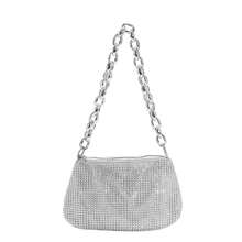Fashion Rhinestones Evening Clutch Bag Shiny Crystal Female Dinner Party Wedding Purses Handbag Designer Shoulder Underarm Bags