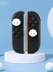 2 pièces Coiffes de joystick en forme de crâne pour manette NS2 Joy-Con, capuchons de pouce en silicone compatibles avec la console Switch NS2 et les accessoires de manette de jeu, modèles patte/requin/fleur/nuage/panda, plusieurs options