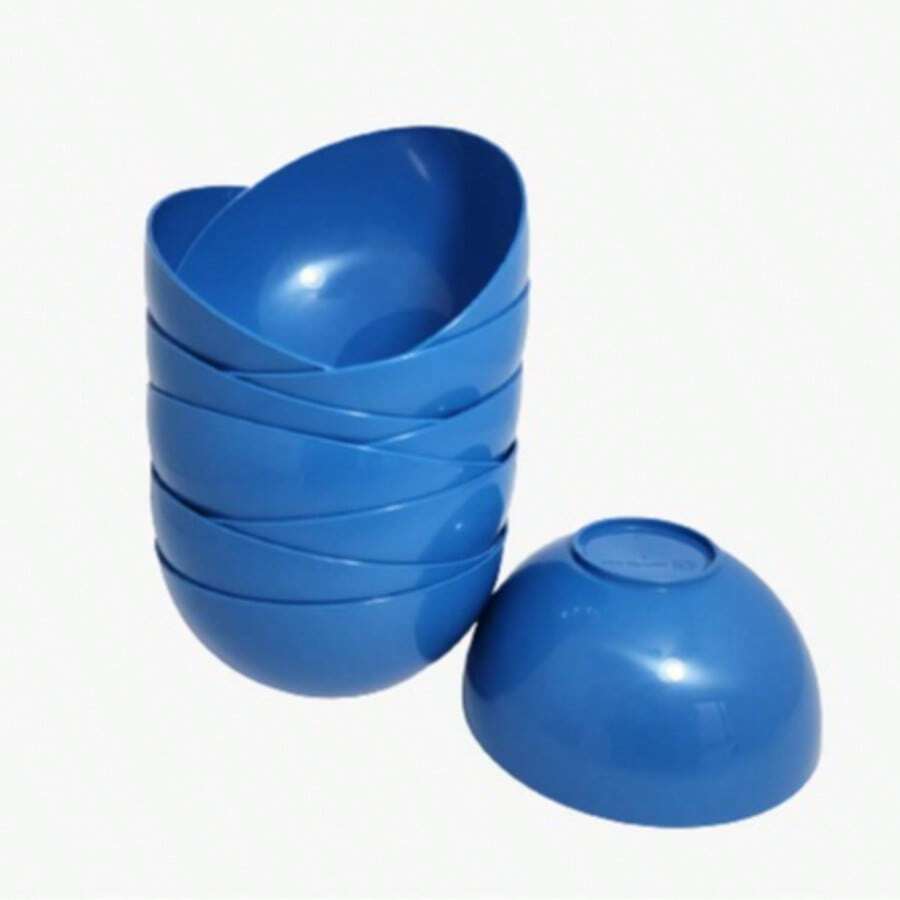 Kit 10 Units Plastic Bowls 370ml - azul real - Ver 1
