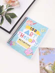 1pc Art & Emotion Guide Notebook, Therapy Activity Planner, Mental Health Treatment Planner