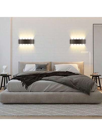 Indoor ative LED Wand Lamp, Moisture Proof Bedroom Lighting Eye Friendly Zachte Verlichting 3000K Warm Fixture LED, Applicable Voltage 85V 265V, Home ation Balcony/Staircase/Stairwell/Indoor/Garden/Living Room/Bathroom/Kitchen/Bedroom/Corridor/Passageway view 9