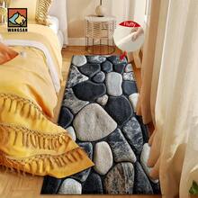 1套/1件/2件仿真石纹浴室防滑垫，仿羊绒材质，蓬松毛绒装饰，适用于浴室、门口、厨房、房间等场合，可机洗，日常装饰，可作为礼物赠送