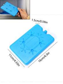 1/2 حزمة من الأكياس الثلجية لصندوق الغداء - أكياس ثلج قابلة لإعادة الاستخدام فائقة الرقة، أكياس تبريد طويلة الأمد - مثالية لصناديق الغداء المعزولة، تخزين حليب الأم، والحفاظ على طازجة الطعام لساعات، للسفر والنزهات والسيارة والمكتب - متعدد الألوان - مشاهدة 3