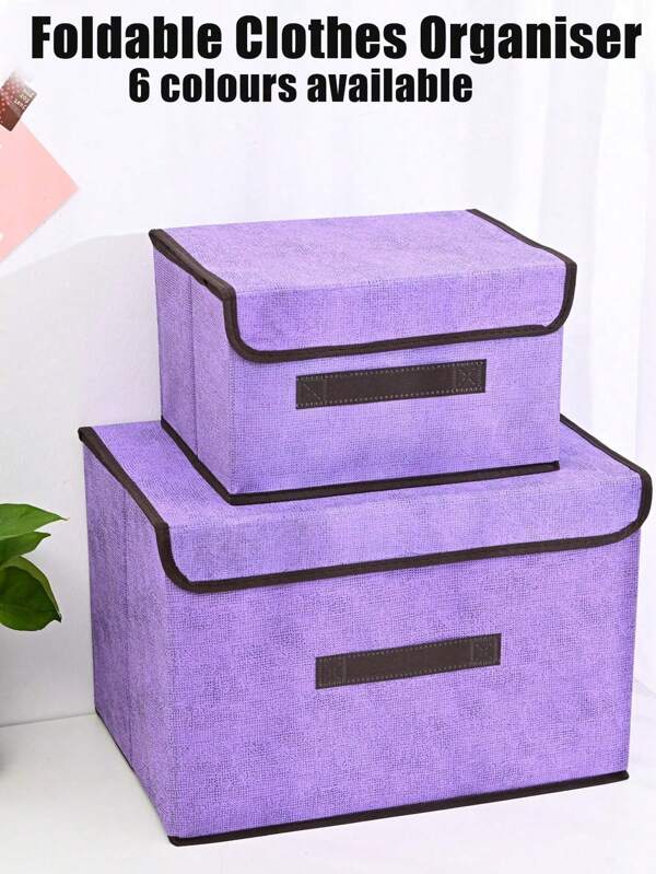 1pc Foldable Nonwoven Fabric Storage Box, Foldable Storage Box, Foldable Fabric Storage Box, Denim Drawer Organizer, Fabric Wardrobe Organizer, Clothes Storage Organizer Suitable For Bras, Socks, Lingerie, Clothes, Pants, Blankets, Stationery, Toys, Books Drawer Divider, Home Storage, Home Decor, Space-Saving Organizer, Bedroom Accessory, Wardrobe And Bedroom Organization And Decor, Autumn Decor, Holiday Decor, Room Decor, Home Decor, Autumn Decor, Bedroom Decor