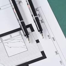 1 Stück neuer Doppelspitzen-Neutralstift, 0,1mm/0,3mm/0,5mm, unerlässlich für Architekten, Designprüfungen, Notizen und Zeichnen von Schulbedarf, Schulanfang