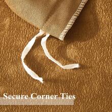 DIvellow Velvet Duvet Cover Queen Set Sage Green Comforter Cover 3Pcs Ultra Soft Cover Breathable Solid Luxury Flannel Velour Duvet Cover Zipper Closure Corner Tie - 鏽 - 查看 8