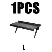 1 Pc Adjustable TV Screen Top Stand, Computer Monitor Desk Display Holder, TV Shelf, Router Storage Rack - Black - View 13