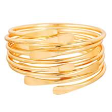 5PCS/10PCS Retro Boho Stackable Bracelets, Golden Cuff Bracelets For Women Men Daily Party Holiday Jewelry Gift