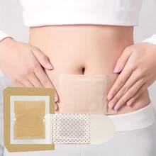 10/20/30pcs Heat Patch (Extra Large, With Mugwort) Self-Heating Warm Body Mugwort Steam Coldproof Warm Shoulder Neck Knee Warmer Patch, Suitable For Women In Winter - Apricot - View 4