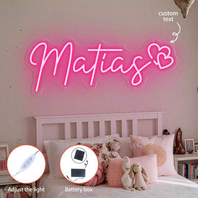 Custom Neon Signs Room Decor ,Customizable Christmas Led Neon Name Sign USB/Battery Pack Power, Led Neon Sign Halloween Decorations Christmas Decoration, Personalised Neon Sign Christmas Gift,Birthday Gifts Wall Decor.