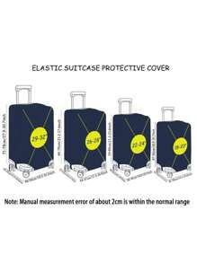 Bowknot Letter Pattern Luggage Compartment Lid 18-32 Inch Flexible Luggage Compartment Lid, Suitable For 18-32 Inch Luggage Compartment Lid Anti Scratch Protector Luggage Compartment Protector Luggage Compartment Lid Protective Cover Dust Cover Suitcase Dust Cover Travel Accessories Luggage Cover Suitcase Cover Travel Case Cover Luggage Protector For Back To School For Travel For School For Business For Outdoor Waterproof