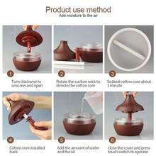 Water Drop Creative 300ml Humidifier USB Plug In Home Small Indoor Air Purification Office Desktop Nebulizer Gift