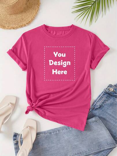 Custom Printed Short Sleeve Sleepwear Top, Comfortable Loungewear