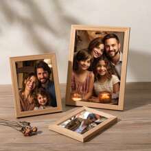Marco de fotos personalizado y sencillo para exhibir en el escritorio y en la pared