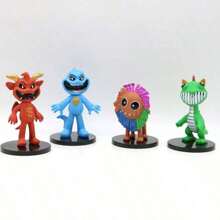 1/2 piezas Figuras de juego de Criaturas de Pesadilla Yarnaby calientes de 7 cm, figuras de acción Pianosaurus sonrientes, modelo de criaturas kawaii, juego de figuras de acción y juguetes, juego de pesadilla, regalos de cumpleaños de dibujos animados, regalos del Día de San Valentín