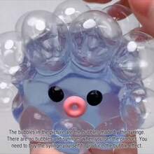 1PC Cute Stress Reducing Transparent Octopus Super Sticky Injectable Bubbles:(6cm/2.36) Portable Squeeze Toy, Perfect For Keeping At Your Desk And Relaxing On The Go, Tabas Squishy Toy For Teens 14+ | Fun And Tricky Sensory Play, Perfect For Christmas, Halloween And Birthday Gifts For Kids, Making It An Ideal Holiday Gift. Fidget Toys
