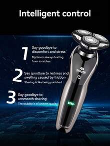 MIGUAN 1 Pc Electric Razor | Men's USB Rechargeable, Portable Shaver With Nose Hair Trimmer , Stainless Steel Blades For Smooth Shaving, Ergonomic Design, Fast Charging, Long-Lasting Battery, Easy To Clean - Multicolor - View 11