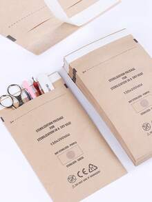 130x200mm Disposable Sterilization Bags, 10/20/50/100pcs Set, Manicure Tool Disinfection Kraft Paper Bags, Manicure Equipment Disinfection Accessories - Brown - View 3