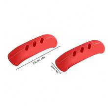 Silicone Pan Cover, Heat-Insulating Support Stand, Kitchen Utensils, 2 Pcs. CUOA - Red - View 10