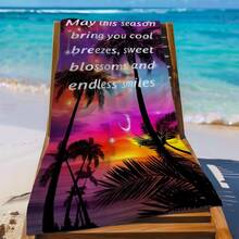 One Pack, Highly Absorbent, Lightweight, Perfect For Sports, Comes With A Large Microfiber Bath Towel, Classic And Timeless Custom Life Photos, Text Or Logo, Is The Perfect Choice For Beach Vacations, And Also An Ideal Travel Gift!