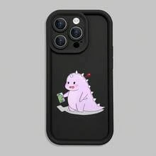 1pc Funda de Teléfono de TPU con Patrón Lindo, fundas, fundas para , Diseño de Compromiso de Estilo Cómic Adorable para Fundas de Teléfono Compatibles con los Modelos de  11 a 16, Incluyendo las Versiones Pro y Pro Max. - Color mixto 2 - Ver 4