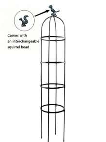 Adjustable Garden Trellis For Climbing Plants - Multifunctional Plastic Support Structure For Potted Flowers, Vines, And Vegetables - Indoor And Outdoor Plant Tower With Bird Decor