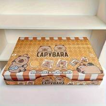 1/3 piezas Llavero con forma de cápsula de Capibara - Diseño de oso de dibujos animados lindo, favor de fiesta amarillo duradero adecuado para decoraciones al aire libre, accesorios para mochilas, regalos para amigos, maestros, empaque de calidad, lindo pequeño regalo