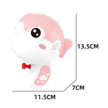 زجاجة مسدس مياه بشكل سمكة القرش أو سمكة الأرنب البحرية، طراز للاستخدام خارج المنزل، مشغلة بالضغط لقذف المياه للعب في الشاطئ صيفاً، قطعة واحدة