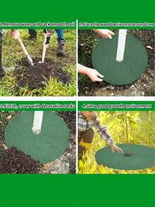 Control Landscape Fabric, Breathable Ground Cover Mat For Flower Bed, Gardening, Fruit Trees, Greenhouse, Woven Fabric