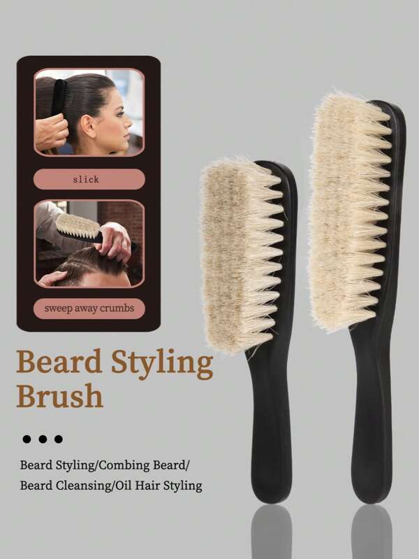 A Men's Hair Dual-Use Comb Brush Oil Hair Texture Comb Beard Styling Comb Hair Cut Clean Brush Suitable For Home Or Hair Salon,Hair Tools,Hair Products And Accesories For Barber Salon Beauty Travel Essentials