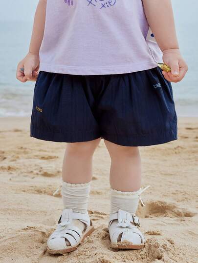 mini bala Girls' Bubble Shorts, Cute & Airy – A-Line Cotton – Comfortable Summer Bottoms For Baby Girl