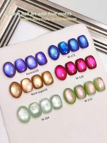 XEIJAYI Cat's Eye 6-Color Nail Polish 6pcs Set New Whitening Flash Nail Art Suitable For Female Nail Salon Design - Nhiều màu - Xem 2