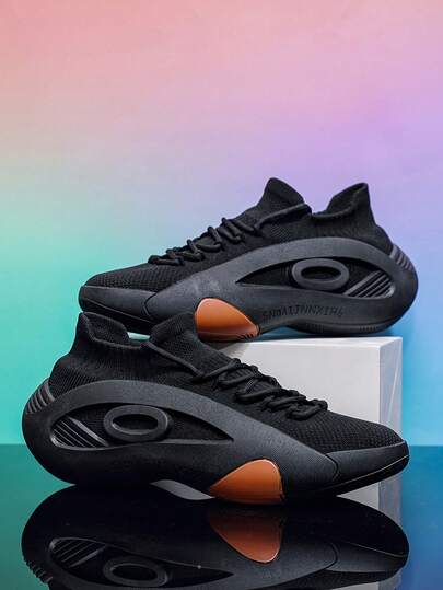 男士运动休闲鞋篮球鞋透气跑步鞋男士网面健身鞋高端男鞋大码新款休闲滑板鞋男士透气运动鞋轻便舒适百搭时尚运动休闲鞋系带男鞋运动鞋