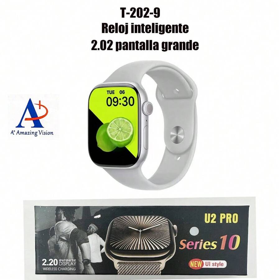 AMAZING VISION Reloj inteligente  Relojes electrónicos T-202-9 - Blanco - Ver 1
