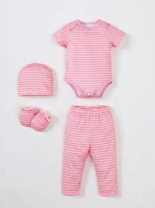 Conjunto de 20 piezas para verano, set multipieza para recién nacidos, adecuado para bebés elegantes y lindos, conjunto de verano de ropa de bebé. La tela es suave y cómoda, adecuada para regalos de set de recién nacidos.