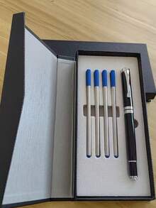 [Customization] Offer 1pc High Quality Customized Ballpoint Pen, With 1pc Gift Box Pocket Clip - Smooth Writing, Refillable Midi, Elegant Gift Box, 5pcs Extra Refills, Personalized Business Gift - Unique, Thoughtful For Colleagues, Friends, Family, Christmas, Father's Day, Thanksgiving, Back To School, For For University, High School Senior High School Students, College Students, University Students, Freshman, Sophomore, Underclassmen, Season Picks, Office & School Supplies, Customized Ballpoint Pens,Office Decor - Multicolor - View 70