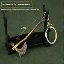 2025战神5武器周边6cm奎耶托斯利维坦斧混沌之刃迷你武器金属模型吊坠-生日礼物-礼物 - 彩色 - 查看 17