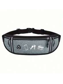 超薄防水腰包 - 便携且宽敞的手机包，适合户外运动爱好者和运动员 - 非常适合男女徒步旅行、跑步、骑自行车和健身活动