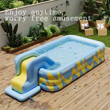 3-Layer Inflatable Swimming Pool, Family Size Swimming Pool, Mobile Water Park, Outdoor Patio Water Entertainment For Summer, Party Pool, Thick PVC Material - Multicolor - View 4