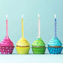 10/20/50 candele a spirale colorate per torte di compleanno, candele per cupcake, per feste e celebrazioni