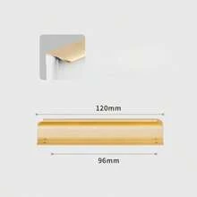 1 Pc Aluminium Alloy Hidden Furniture Door Handles Side Mount No Drilling Installation Wardrobe Cupboard Pulls Cabinet Drawer Knobs Furniture Hardware