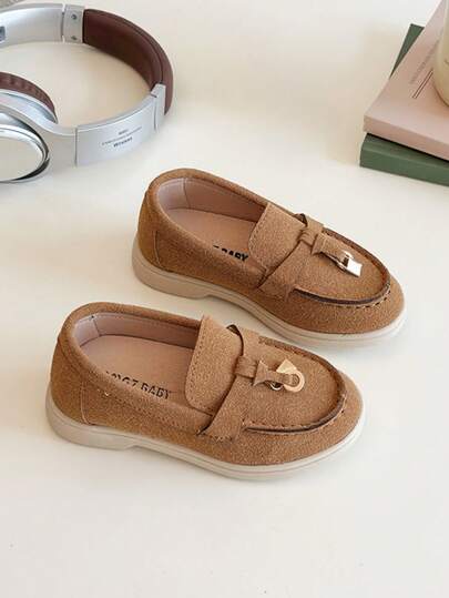 Spring/Summer New Slip-On Kids Shoes, Girls Pointed Toe Loafers Toddler/Little Kids Flat Casual Low-Top Non-Slip Shoes