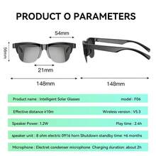 SIMSONLAB 2025 New Wireless HD Smart Glasses, Touch Control, HLFL Stereo Sound, Dual Speakers Directional Audio, Fashionable Lightweight & Comfortable - Black - View 7