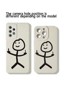 防震彩绘表情手机壳适用于 16/15 XR /7/8 /16 Pro Max /13 /15Pro Max /12Pro Max /13Pro Max /14Pro Max /13 /14 /11 /12P /14，适用于 Galaxy、Redmi 10/9/Note9/12C/Note11 Pro/Note8 Pro/9C/9A 的软保护套