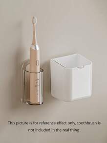Self-Adhesive Electric Toothbrush Holder, Wall Mount Bathroom Storage Rack, No Power Required, Convenient Installation, Suitable For Christmas/Halloween Gifts & Decoration Home Bathroom Decor Fall Decor.Electric Toothbrush Holders For Bathroom, Wall Mounted Clear Electric Toothbrush Organizer, Self Adhesive Bathrooms Toothbrush Storage For Shower, Saving Space And Keep Drying. Back To School