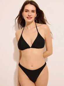 Costasola Leopard Print Bikini Set For Women: Sexy Two Pieces Bathing Suit With Triangle Top And High Cut Bottom - Multicolor - View 5