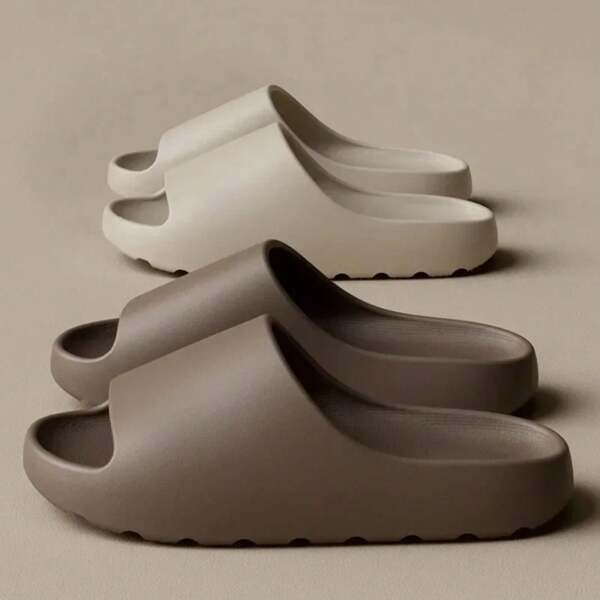 Men's Slippers EVA Soft Thick Soled Summer Fashion Slippers & Women's Yeezys Slides Sandals