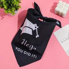 Premium Quality Dog Graduation Cap, Large Dog Graduation Bandana, Comfortable Dog Graduation Outfit, My Mom Graduated Dog Bandana ', Ideal Dog Graduation Costume For Your Furry Friend - 1 - View 6